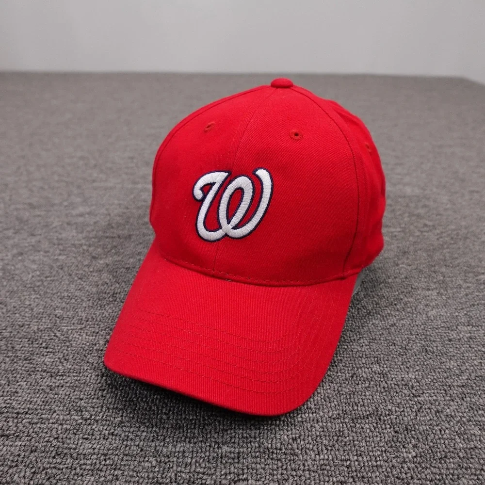 Washington Nationals Hat Cap Strap‎ Back One Size Red MLB Genuine Merchandise